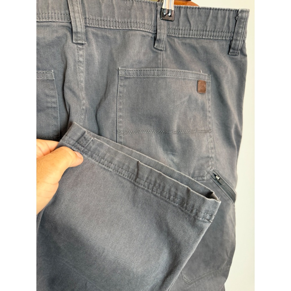 Weatherproof Vintage Mens 38x30 Canvas Utility Pants Forged Iron Grey W3F458SC - Picture 3 of 6